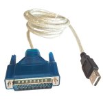 MicroWorld USB To Male Parallel 25PIN Cable