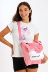Ladies Canvas Tote Travel Bag With Multiple Compartments