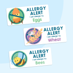 Allergy Alert Stickers - Nuts Allergy