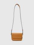 Alessia Flapover Crossbody Bag - 0 Tan