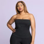 Plus Size Joy & Ash Boobtube Top - Black