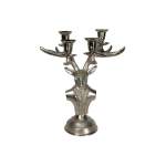 Nickel Deer Bust Candle Holder 30X20X36CM
