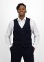 Navy Skinny Stretch Twill Waistcoat