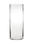 Clear Cylindrical Glass Vase 30CM - None None