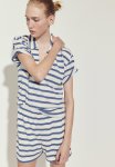 Jersey Shorts - White & Blue Striped