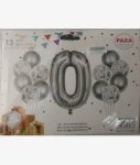 Casey 13PC Silver And White Balloon Set NR.0