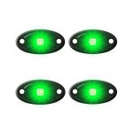 Universal Aluminium 9-LED Rocklights Green - 4 Pack - Autostyle Motorsport South Africa