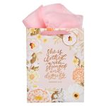 She Is Clothed With Strength And Dignity Portrait Gift With Gift Tag