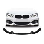 Bmw F20 1 Series M-sport Maxton Style 3 Piece Front Bumper Lip Gloss Black 15+