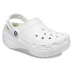 Classic Platform Lined Clog Womens - White W11