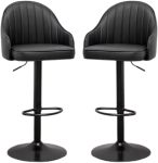 Zs - Modern Swivel Bar Stool - White