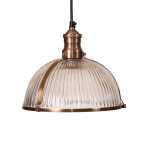 Salina Metal And Glass Pendant Light Brass Silver - Antique Silver