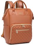 Bhafem Pu Leather Diaper Bag - Beige