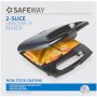 Safeway 2 Slice Sandwich Maker Black