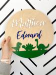 Dinosaur Door Plaque