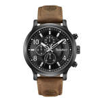 Timberland Henniker II Multifunction Brown Leather Strap Watch