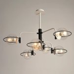 Solara Metal & Glass Chandelier