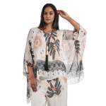 Palm Tree Print Double Layered Top - Butter Free