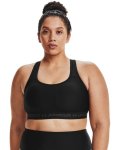 Women's Armour Mid Crossback Sports Bra - Black 2X