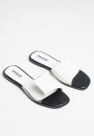 Madison Cecelia Slide Sandal - White & Clear