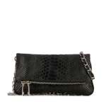 Viper Chain Clutch Bag -black