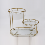 Regal Gold & White Tiered Cake Stand ST-2TX39GW