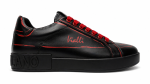 Mens Rafah Sneakers In Black & Red - Black & Red 10