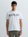 Mens T-Shirt With Logo Print In White - White 3XL