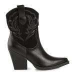 Black Mid Length Cowboy Boot
