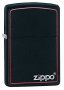 Zippo Black Matte With Red Border Pocket Lighter