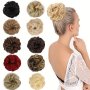 Messy Bun Hair Piece Curly Wavy Large Hair Bun Scrunchies Extensions Synthetic Tousled Updo Hairpieces For Women Girls