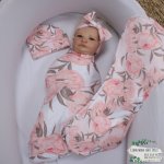 Wrap Set Swaddle Set Light Pink Rose