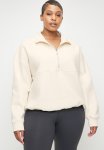 Cotton On Plus Plush Essential Half Zip Jumper - Coconut Milk