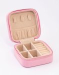 Pink Iridescent Square Jewellery Box