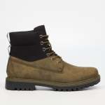 Urbanart Timba 3 Faux Nubuck Canvas Ankle Boot - Olive - Olive 7