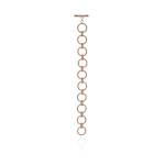 Lula Round Gate Bracelet - 18KT Rose Gold Vermeil