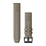 Garmin Quickfit 22 Watch Bands - Dark Sandstone Silicone