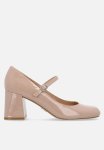 Pep Talk Block Heel - Blush Pat