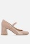 Pep Talk Block Heel - Blush Pat
