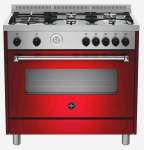 America 90CM Gas Hob & Gas Oven Gas Grill - Burgundy - 890-960MM X 895 X 600MM