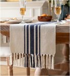 Boho Table Runner For Modern Farmhouse Decor Dining Table D Cor 13 X 60 Inch Long Coffee Table Runner With Handcrafted Tassels N