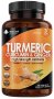 New Leaf - Turmeric Supplements Ginger & Black Pepper Turmeric Tablets 95% Curcumin 3 Month Supply - 180 Tablets