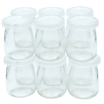 120ML Glass Jars With Lids For Jam Yogurt Honey Pudding 12 Pack