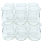 120ML Glass Jars With Lids For Jam Yogurt Honey Pudding 12 Pack