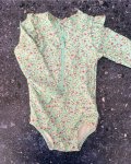 Cotton On Green Floral Swimming Costume 6 12M