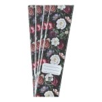 File Spine Sticker Ida Bloom Dark 4PC