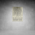 House Number D12 - 300 X 500 Rusted Steel Warm White