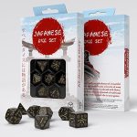 Q-workshop Japanese Dice Set Deep Night Firefly