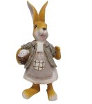 Rabbit With Egg In Basket 27CM