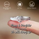 925 Sterling Silver Ring 14K Gold Plated Trendy Heart Design Paved Shining Zirconia Symbol Of Beauty And Romance High Quality Je